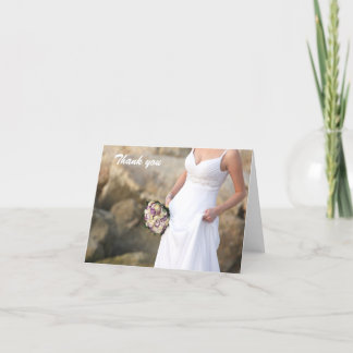 Carte de remerciement de mariage