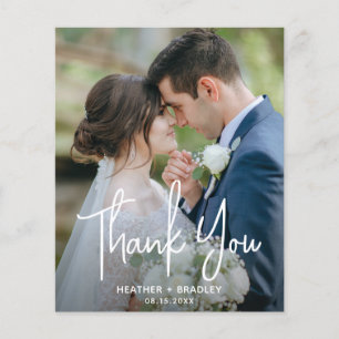 Carte de remerciement de mariage à petit budget av