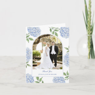 Carte de remerciement de mariage classique Hydrang