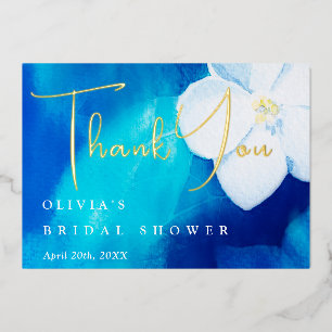 Carte de remerciement de mariage de Shower de Prin