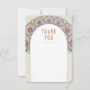 Carte de remerciement de mariage Insert Vintage Ar