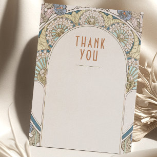 Carte de remerciement de mariage Insert Vintage Ar