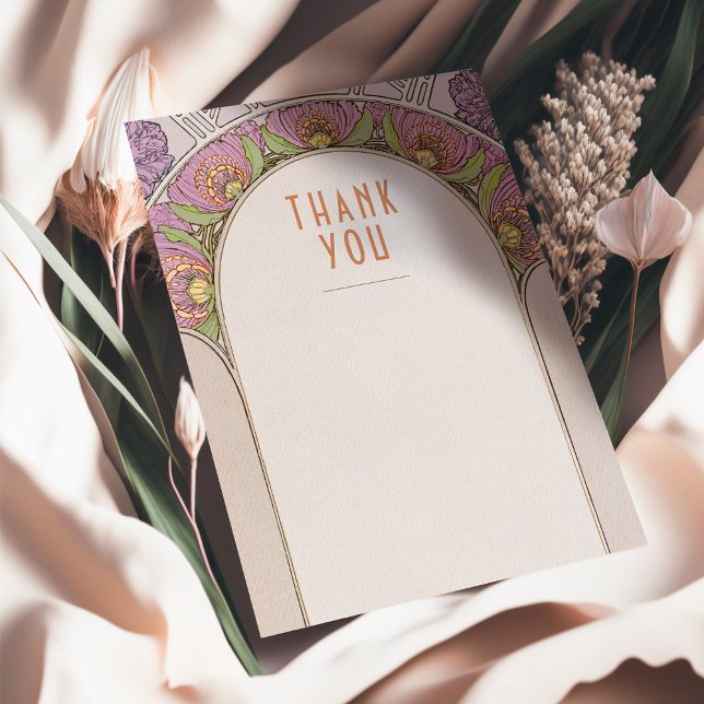 Carte de remerciement de mariage Insert Vintage Ar (Créateur téléchargé)