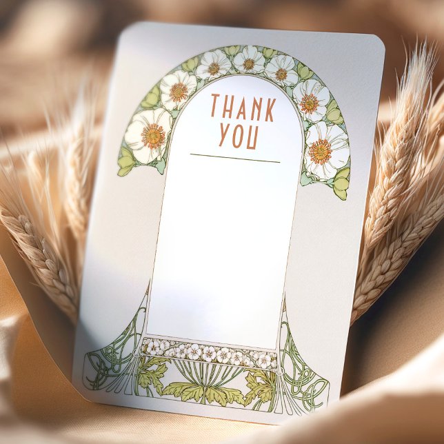 Carte de remerciement de mariage Insert Vintage Ar (Créateur téléchargé)