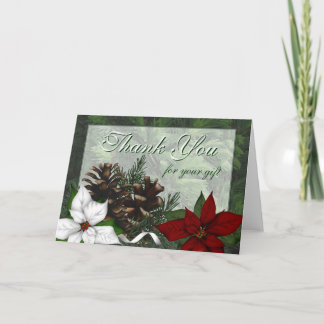 Carte de remerciement de Noël