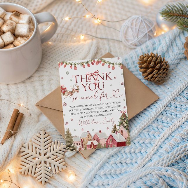 Carte de remerciement de Noël ONEderful (Créateur téléchargé)