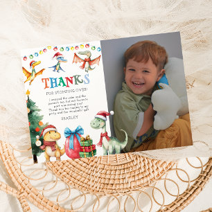 Carte de remerciement de Noël pour enfants avec di