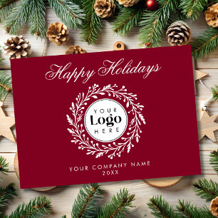 Carte de remerciement de Noël pour entreprise avec