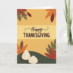 Carte de remerciement de récolte de Thanksgiving