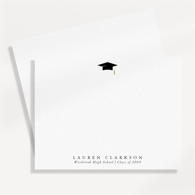 Carte de remerciement de remise de diplôme simple  (Créateur téléchargé)