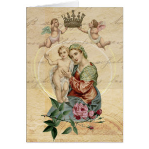 Carte de remerciement de sympathie funéraire catho
