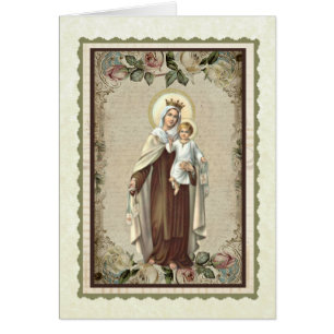 Carte de remerciement de sympathie funéraire catho