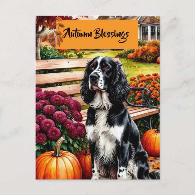 Carte de remerciement de Thanksgiving Autumn Bless (Devant)