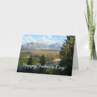 Carte de remerciement des montagnes et de la riviè