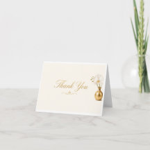 Carte de remerciement élégante | Luxe orchidée bla