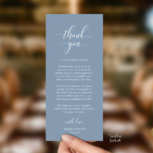 Carte de remerciement élégante pour le dîner de ma