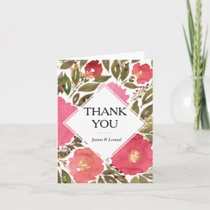 Carte de remerciement Fleurs de Bloom