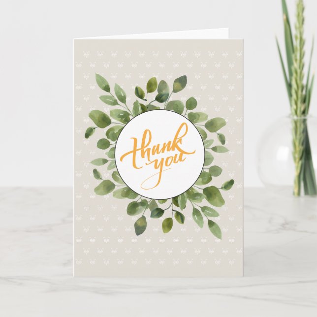 Carte de remerciement Floral Beeple (Devant)