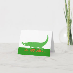 Carte de remerciement Gator