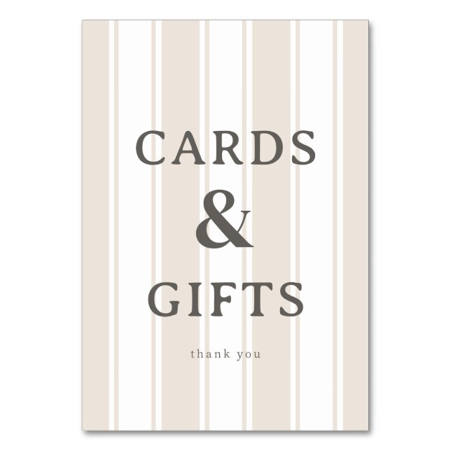 Carte de remerciement Grateful Beige Serif (Par défaut)