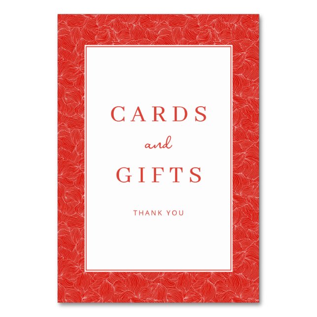 Carte de remerciement Grateful Red Serif (Par défaut)