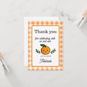 Carte de remerciement Little Cutie pour 1er annive