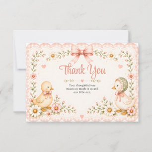 Carte de remerciement Little Duckling Dreams