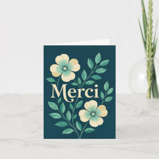 Carte de remerciement Merci