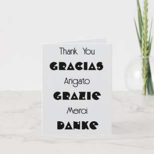 Carte de remerciement Merci beaucoup