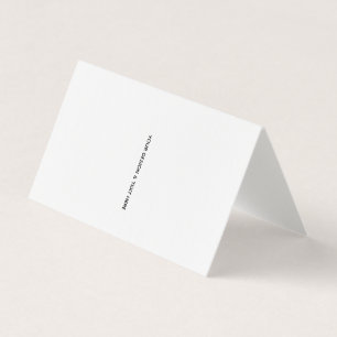Carte de remerciement minimaliste blanche pour inf