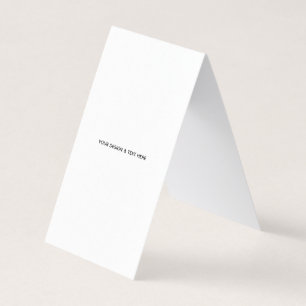 Carte de remerciement minimaliste blanche pour inf