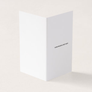 Carte de remerciement minimaliste blanche pour inf