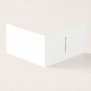 Carte de remerciement minimaliste blanche pour inf
