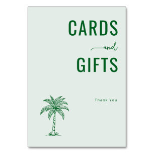 Carte de Remerciement Minimaliste Menthe Calme