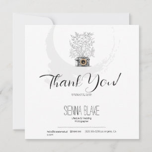 Carte de remerciement minimaliste pour client de p
