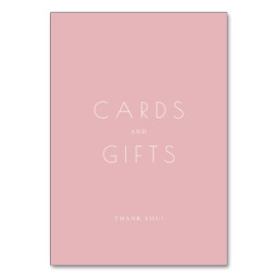 Carte de remerciement minimaliste rose reconnaissa