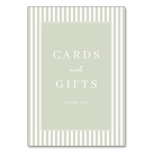 Carte de remerciement minimaliste vert pastel reco