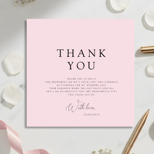 Carte de Remerciement Moderne pour une Baby Shower