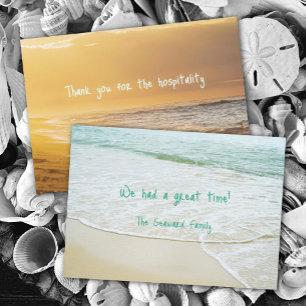 Carte de remerciement Ocean Beach Hospitality