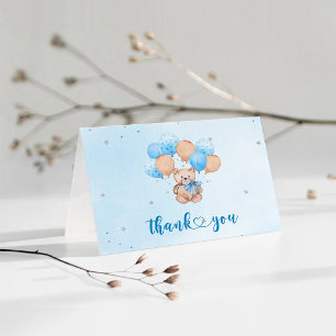 Carte de remerciement Ourson