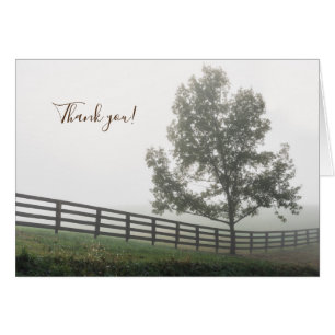 Carte de remerciement Ozarks Country Fog