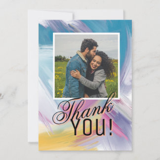 Carte de remerciement personnalisée avec photo et 