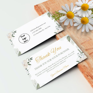 Carte de remerciement personnalisée pour les petit