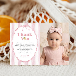 Carte de remerciement photo Baby Shower thèmes cit