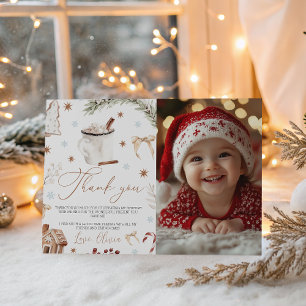 Carte de remerciement photo Cookies & Cocoa
