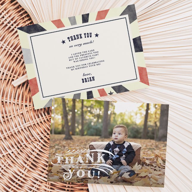 Carte de remerciement photo de cirque vintage (Créateur téléchargé)