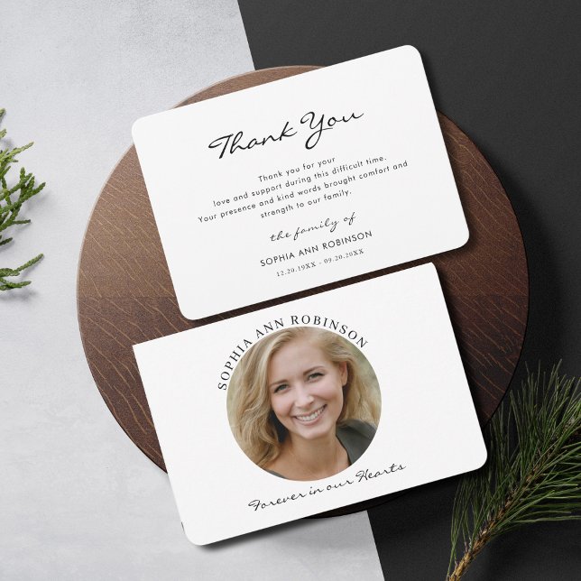 Carte de remerciement photo de souvenir moderne si (Créateur téléchargé)