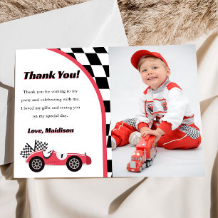 Carte de remerciement photo pour anniversaire de v