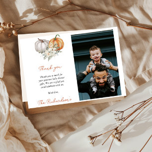 Carte de remerciement photo pour Baby Shower Littl