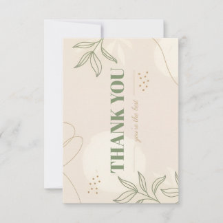 Carte de remerciement plate